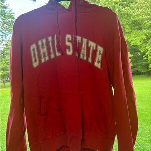 Colosseum Red Hooded Sweatshirt Ohio State Style